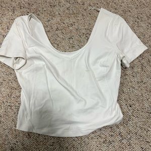 Size 8 white align tee